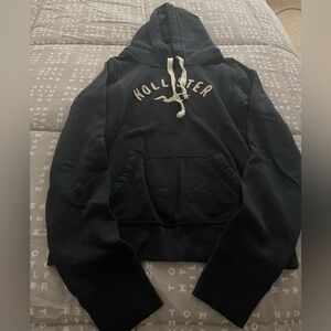 Hollister Navy Hoodie with Logo
